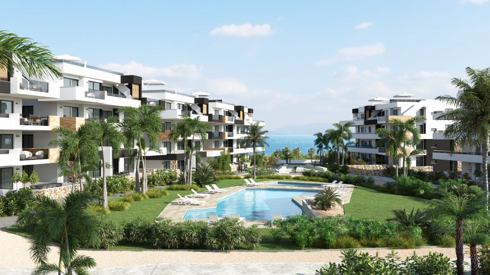 Apartamentos con vistas al mar en Playa Flamenca