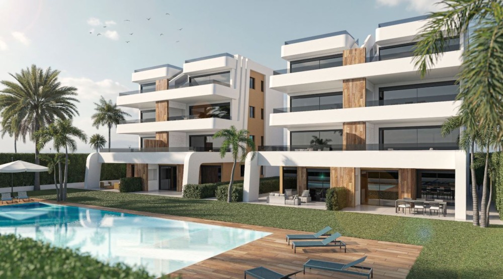 Modern apartments with large terraces in Condado de Alhama
