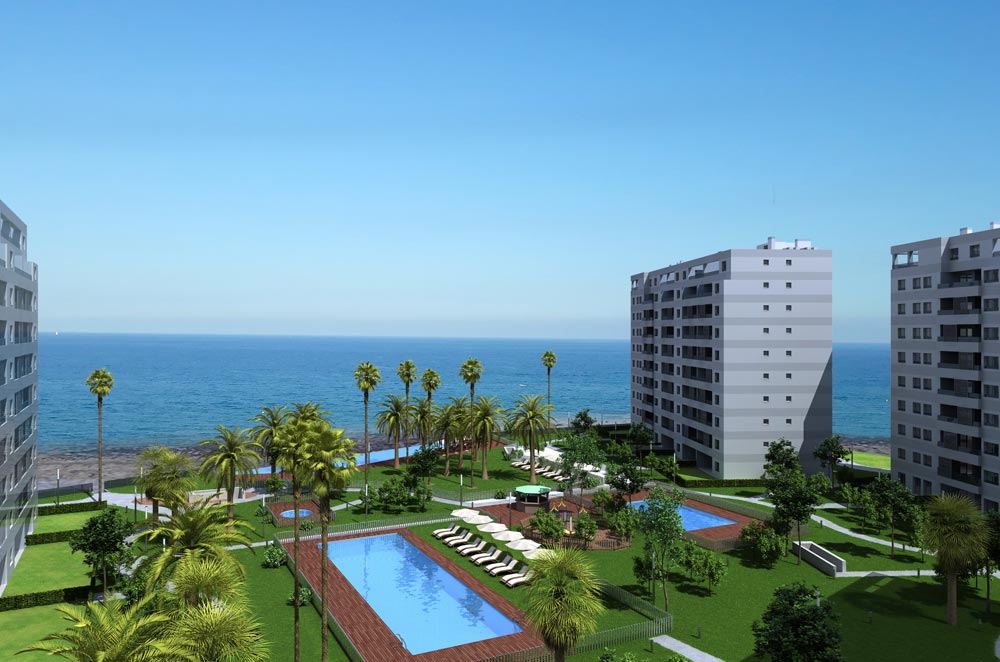 Luxury apartments in front of the sea in Punta Prima