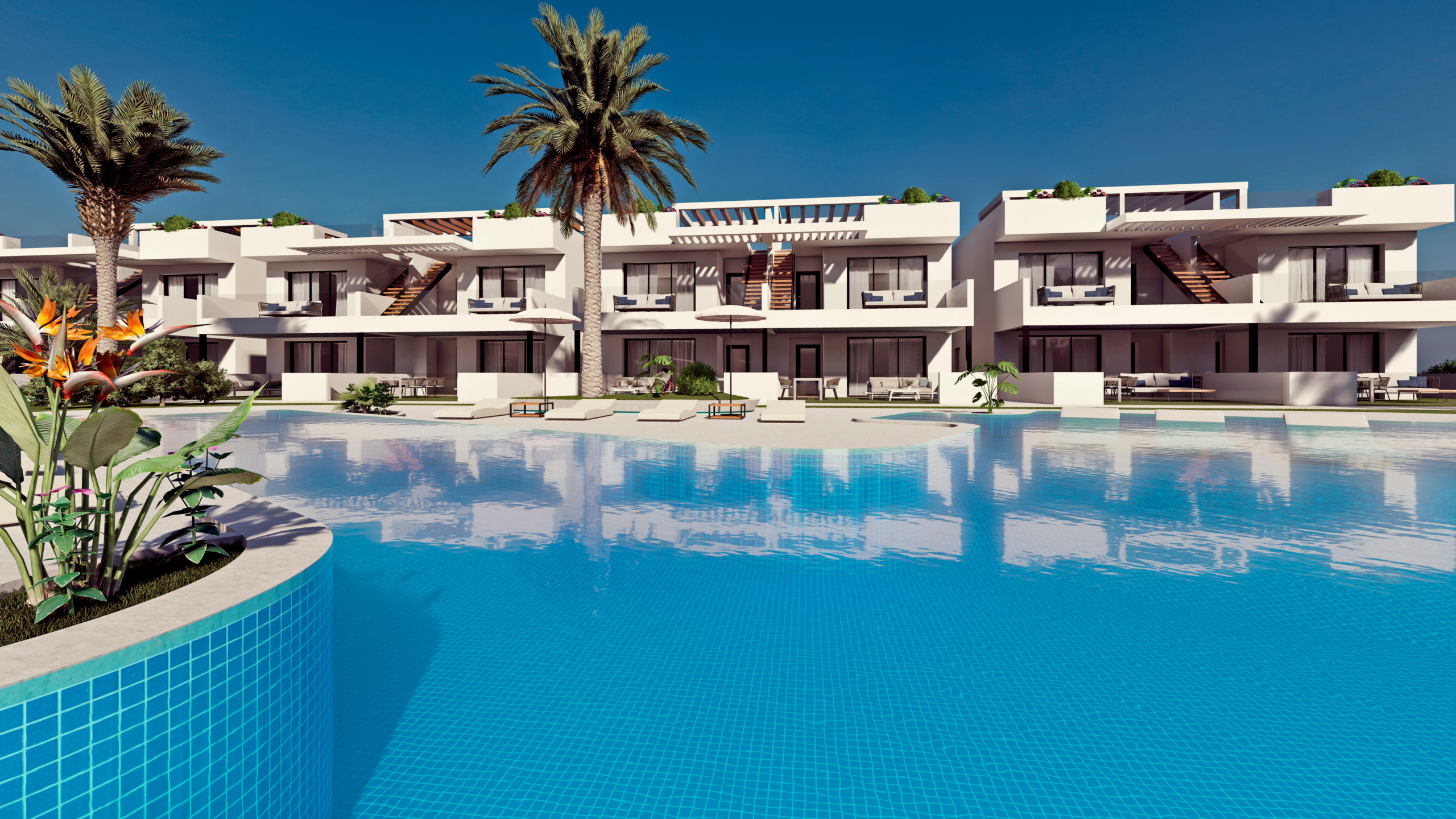 Apartments in Finestrat within the golf course and with sea views