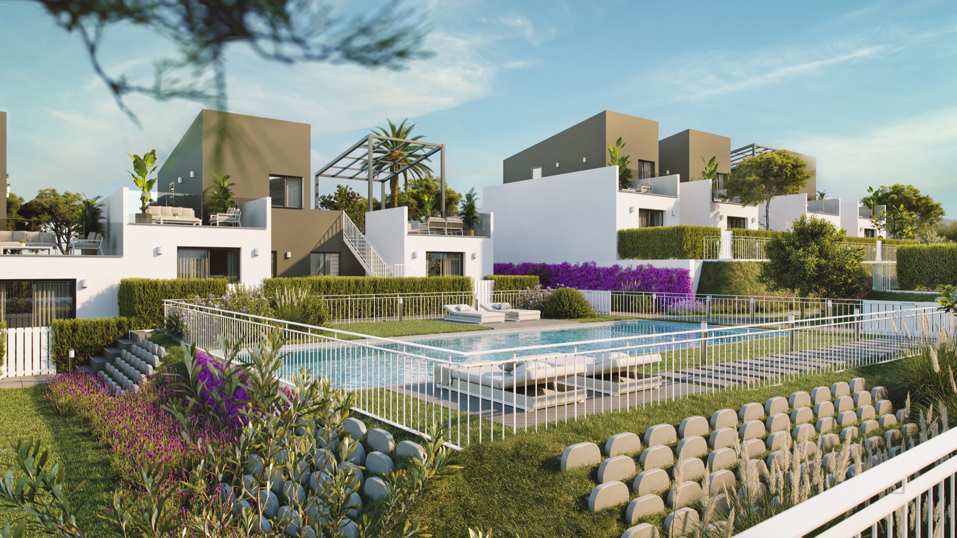 Modern townhouses in a golf complex just 10 minutes from Murcia capital