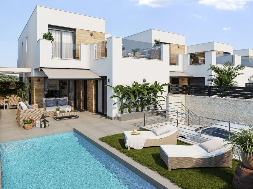 Modern semi-detached villas in Dolores with private pool