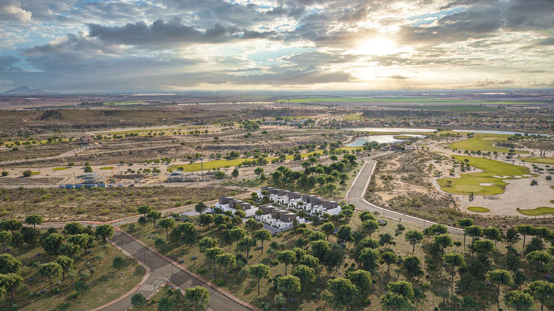 Moderne herenhuizen op een golfcomplex, slechts 10 minuten van de hoofdstad van Murcia