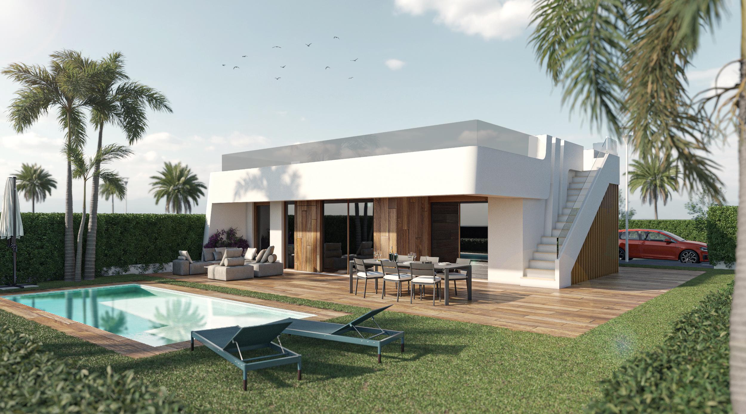 Modern detached villas in Condado de Alhama