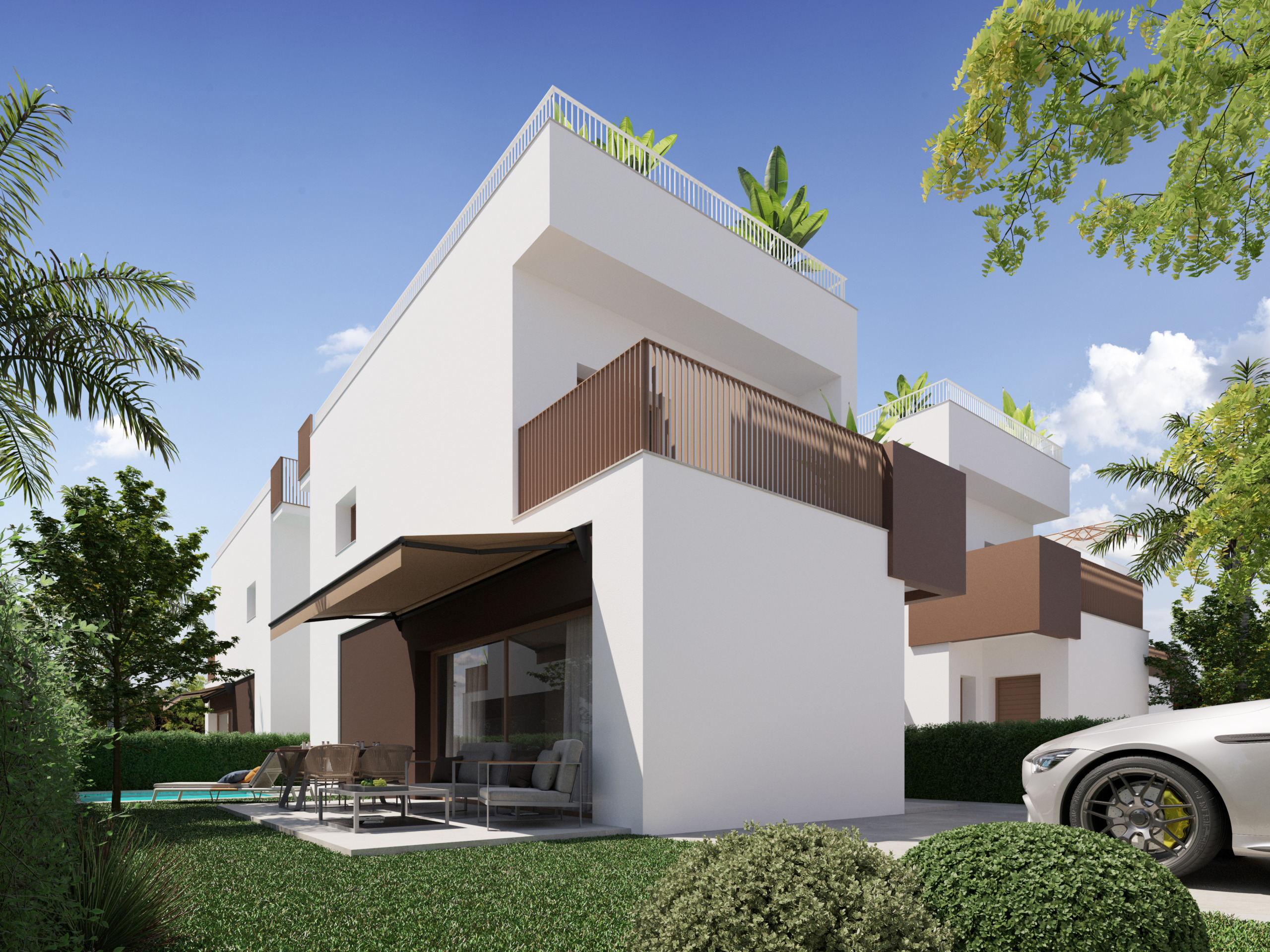 Modern detached villas just 800 meters from Playa del Pinet