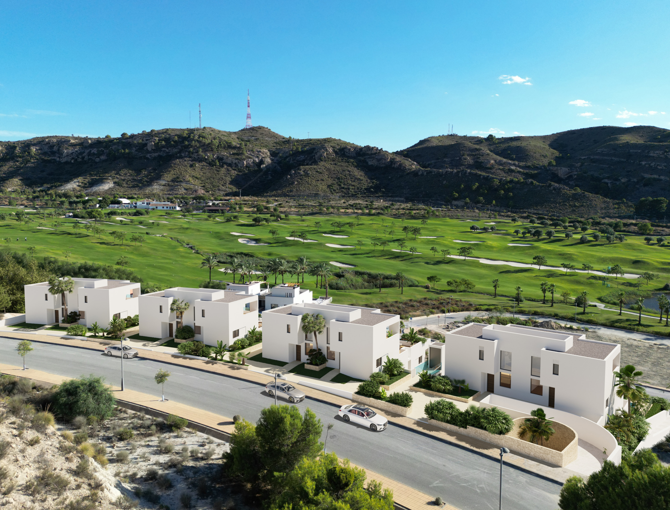 Appartementen met uitzicht op de bergen in Font del Llop