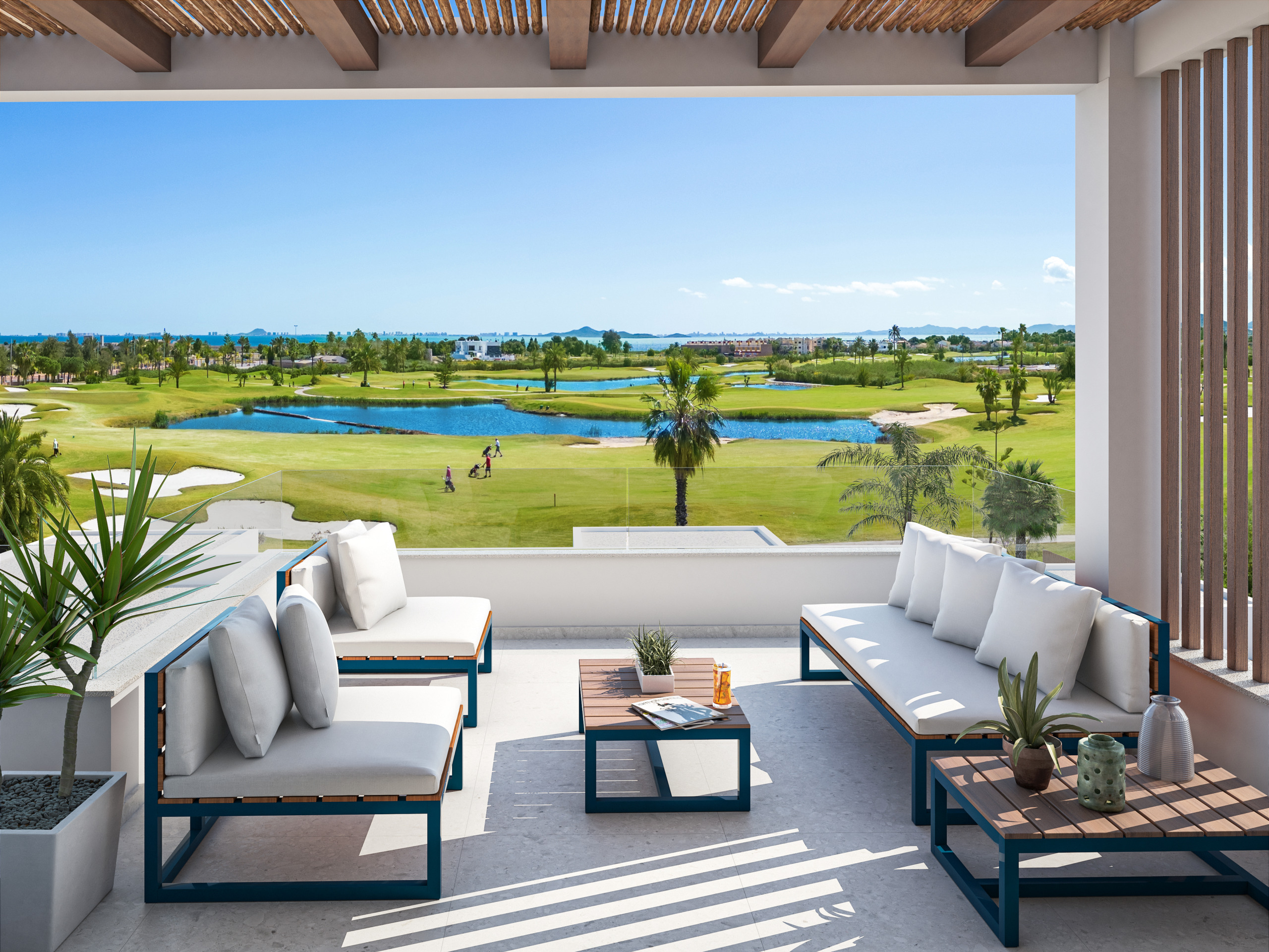 Apartamentos con vistas al mar y al campo de golf en La Serena Golf, Los Alcázares