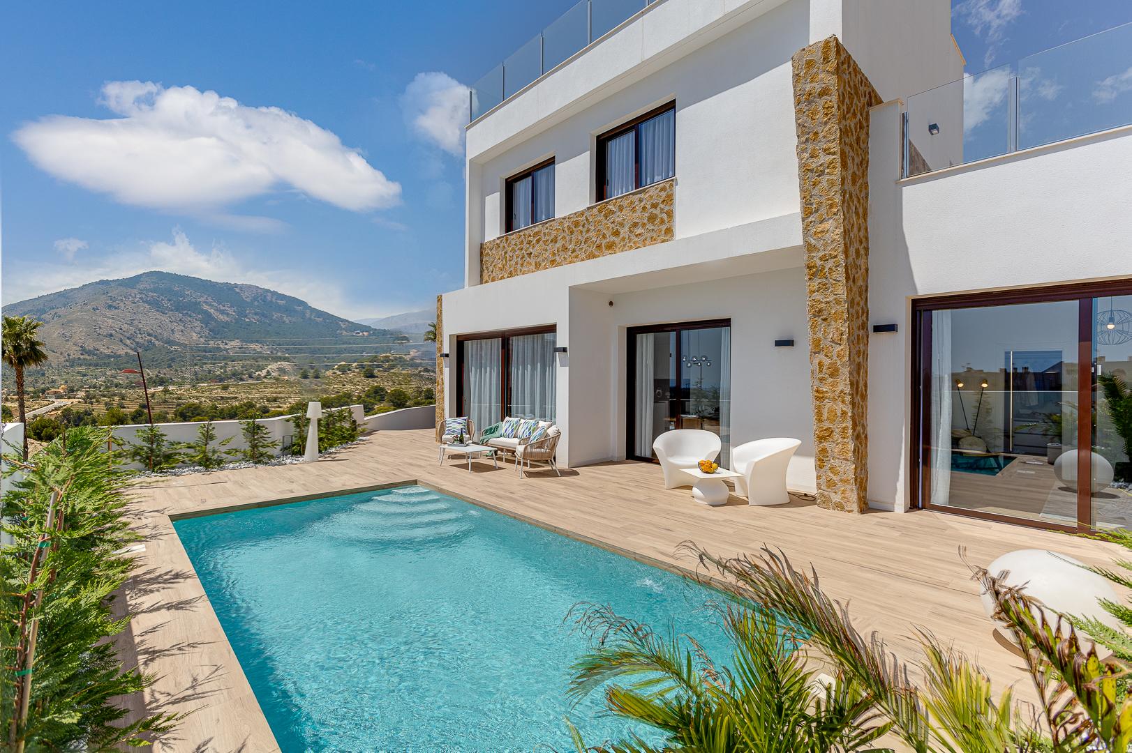 Vrijstaande  villa’s met uitzicht op zee en de bergen in Balcon de Finestrat