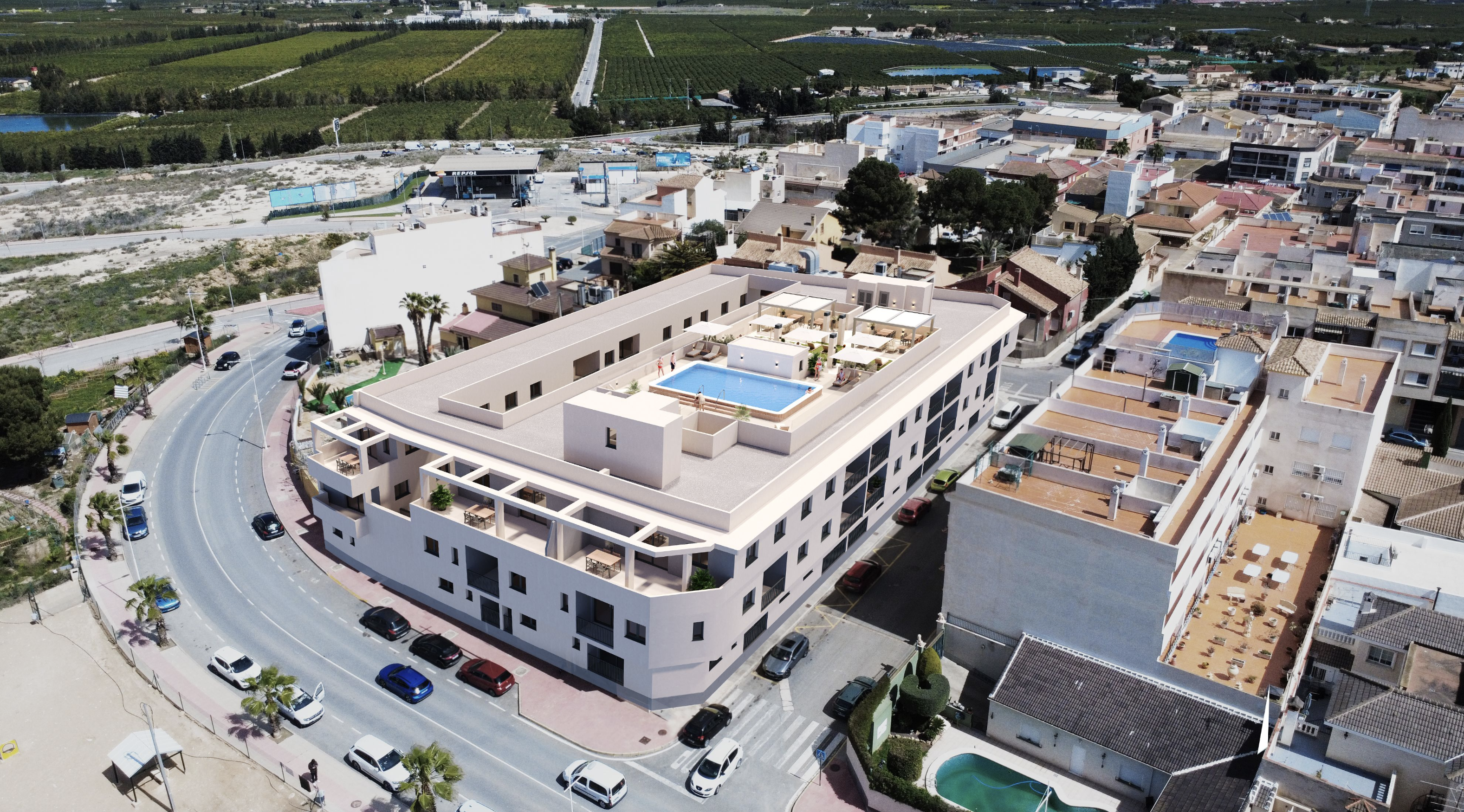 Appartementen met zwembad in San Miguel de Salinas