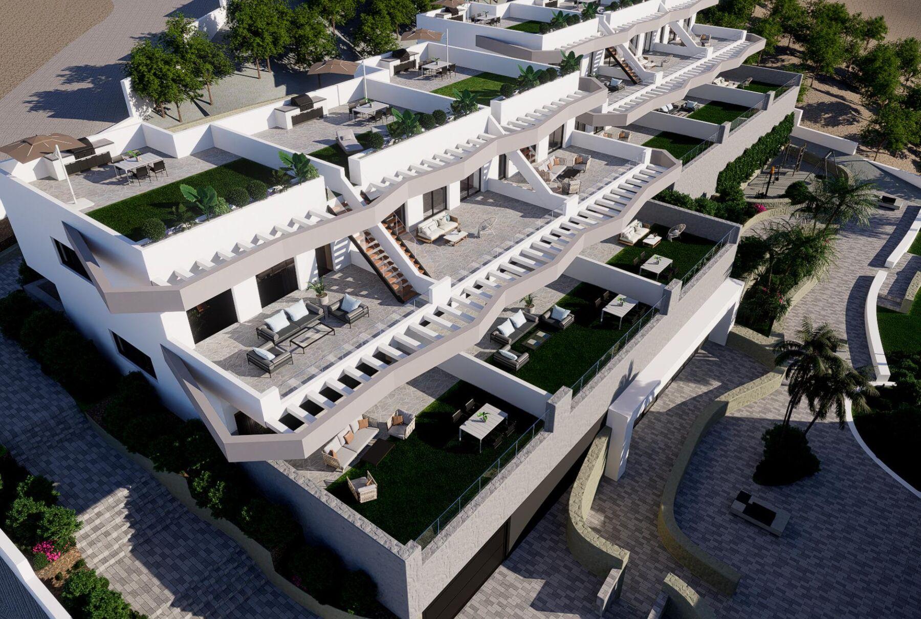 105840-Exclusieve appartementen met uitzicht op zee en de bergen in Finestrat