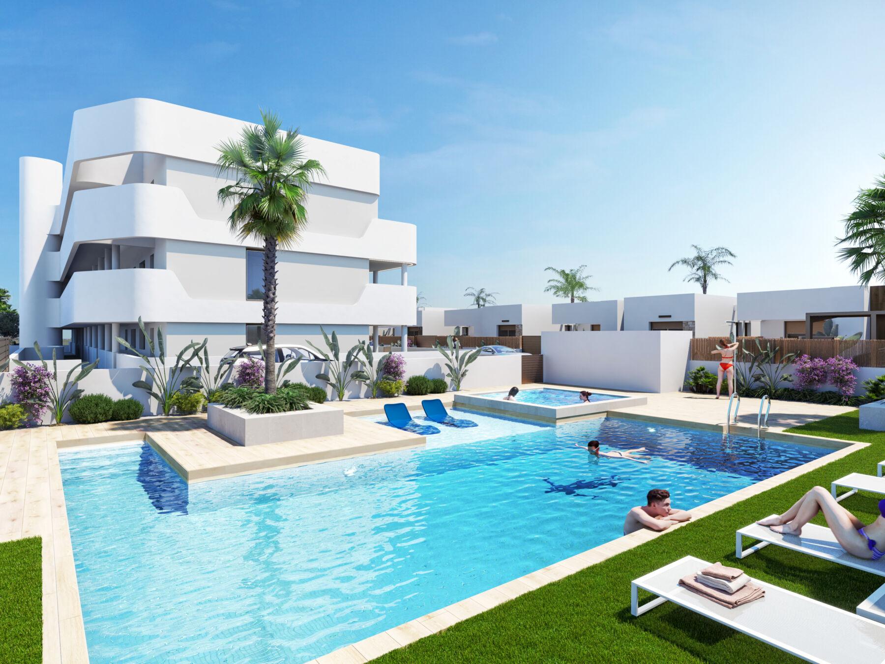 129929-Appartementen nabij de golfbaan in Los Alcázares