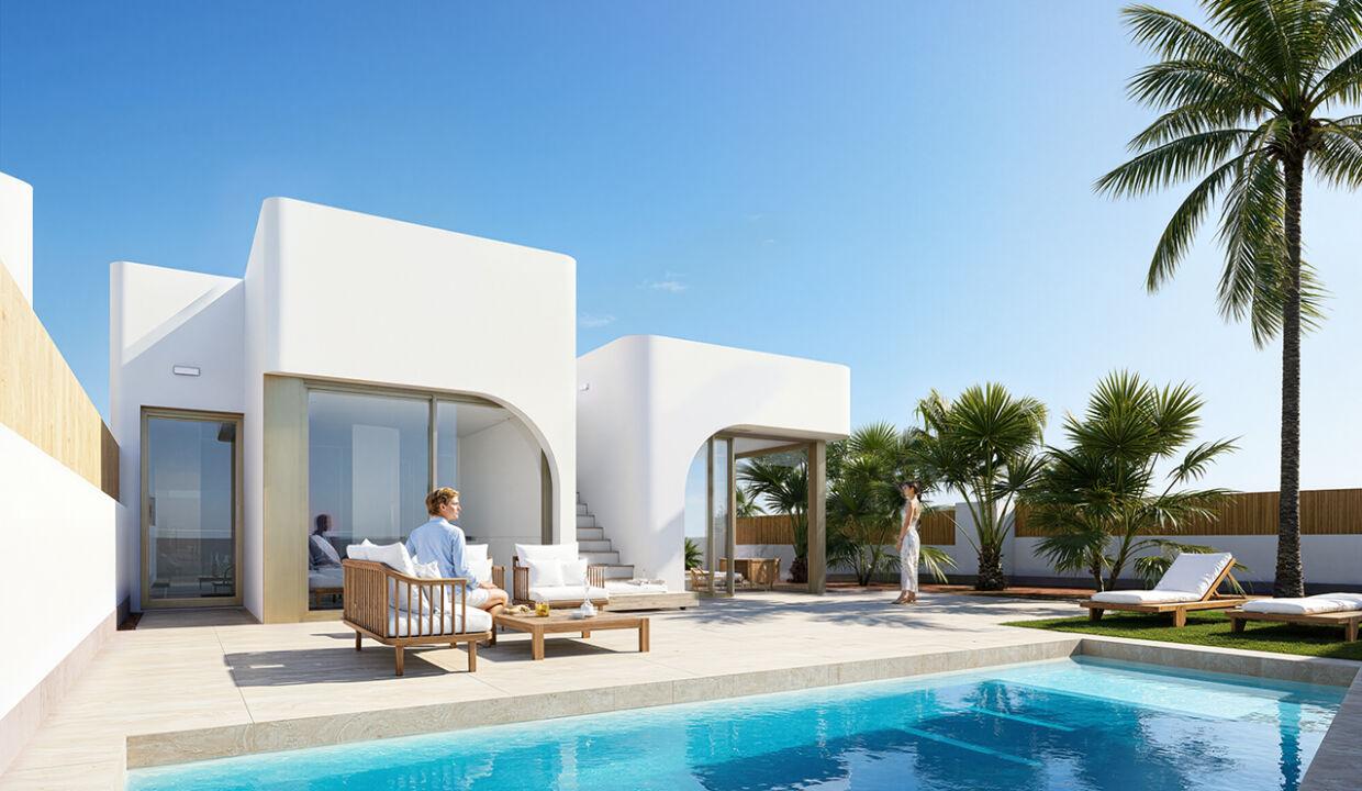 131795-Vrijstaande villa’s met uitzicht op de golfbaan in Los Alcázares