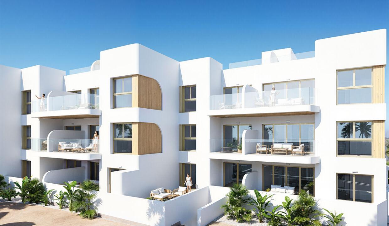 131858-Appartementen aan de eerste lijn van de golfbaan in Los Alcázares