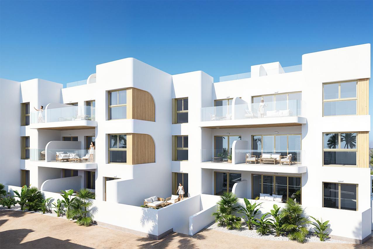 131858-Appartementen aan de eerste lijn van de golfbaan in Los Alcázares