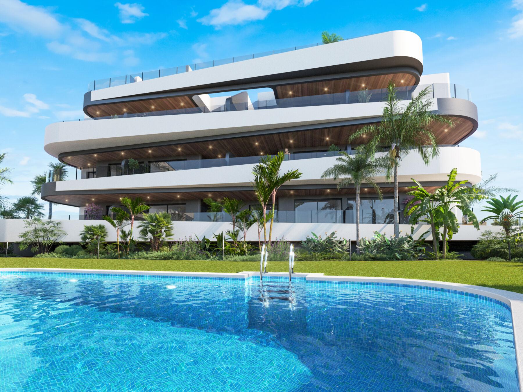 134353-Appartementen op de Golffrontlijn in Los Alcázares