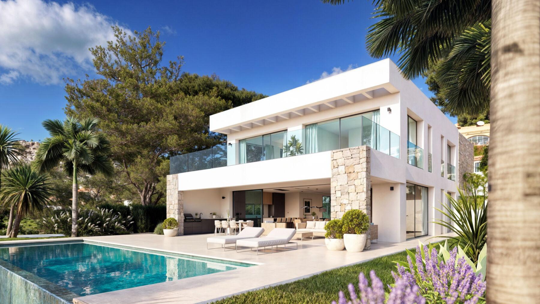 136378-Exclusieve moderne villa op slechts enkele stappen van de zee en het centrum van Moraira