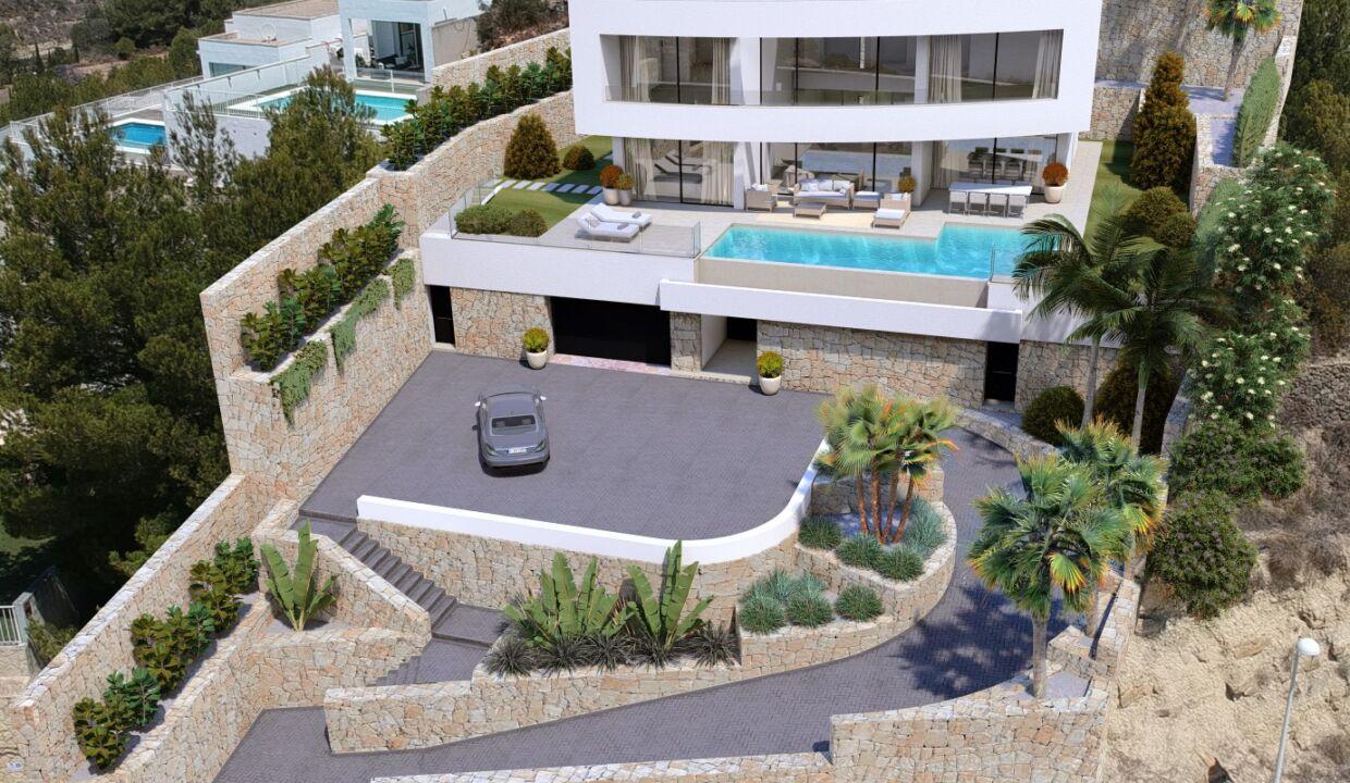 136436-Ruime moderne villa met spectaculaire zeezicht in Calpe