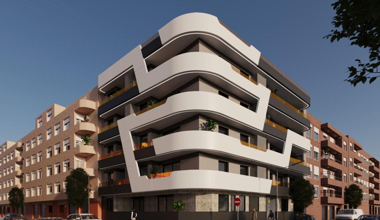 137500-Exclusive 2-bedroom penthouse with large terrace and private solarium in the center of Torrevieja