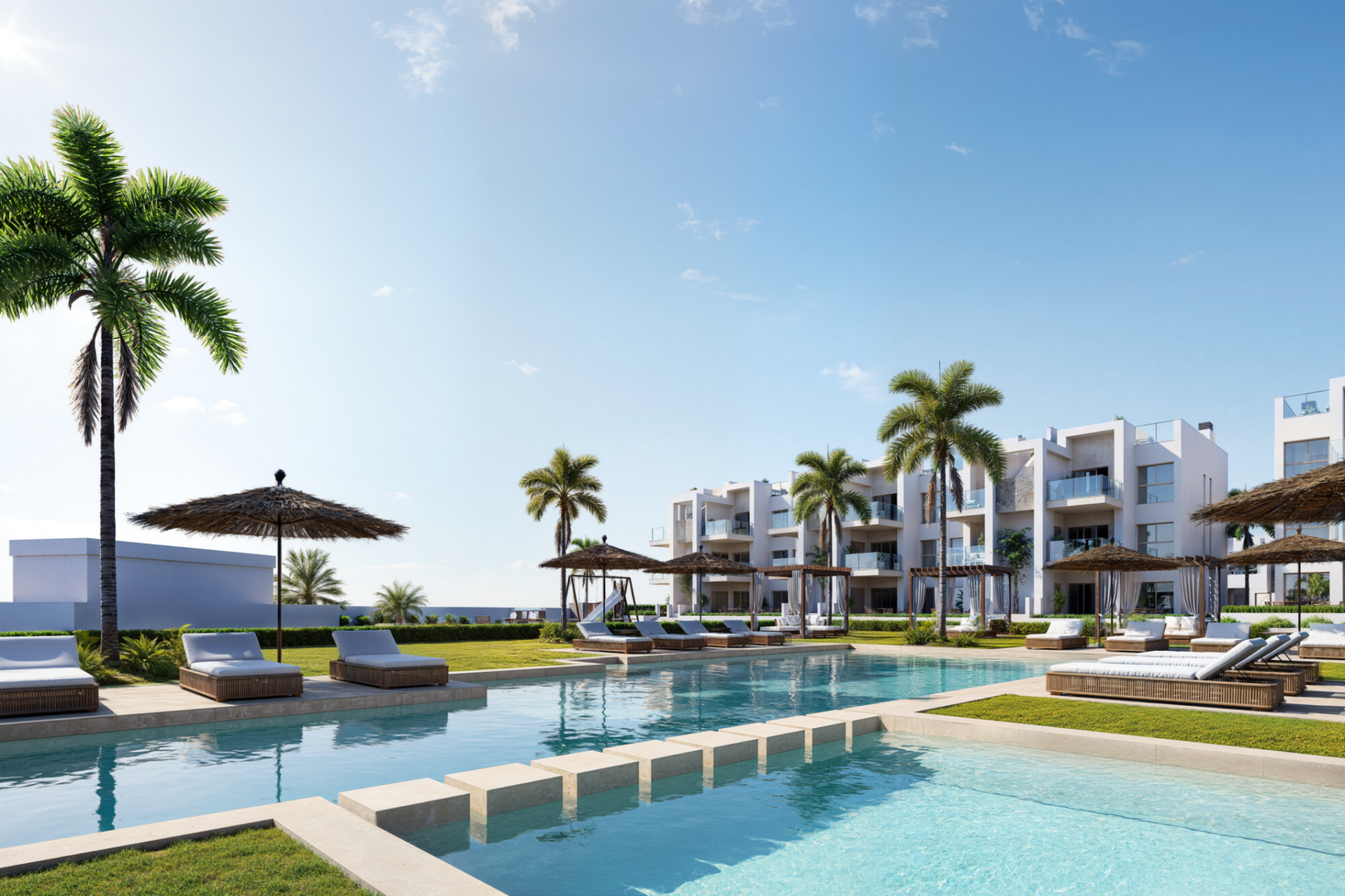 138116-Appartementen aan de golfbaan in Los Alcázares