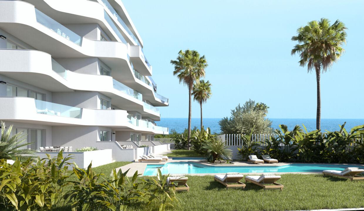 138903-New-build apartments on the beachfront in Mil Palmeras with tourist license included