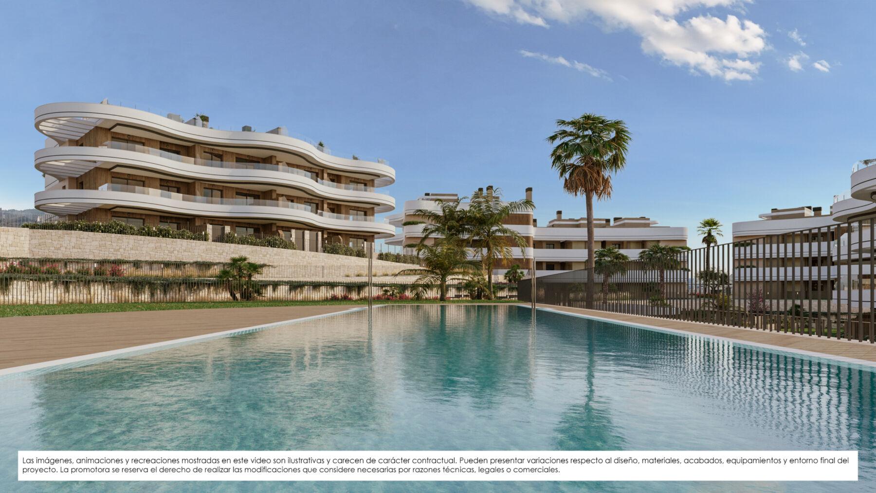 139472-Appartementen met 2 en 3 slaapkamers tussen Playa de Poniente en Cala de Finestrat