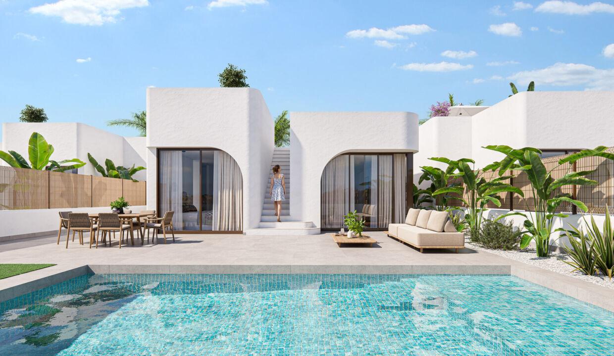 141900-Vrijstaande villa’s naast de golfbaan in Los Alcázares