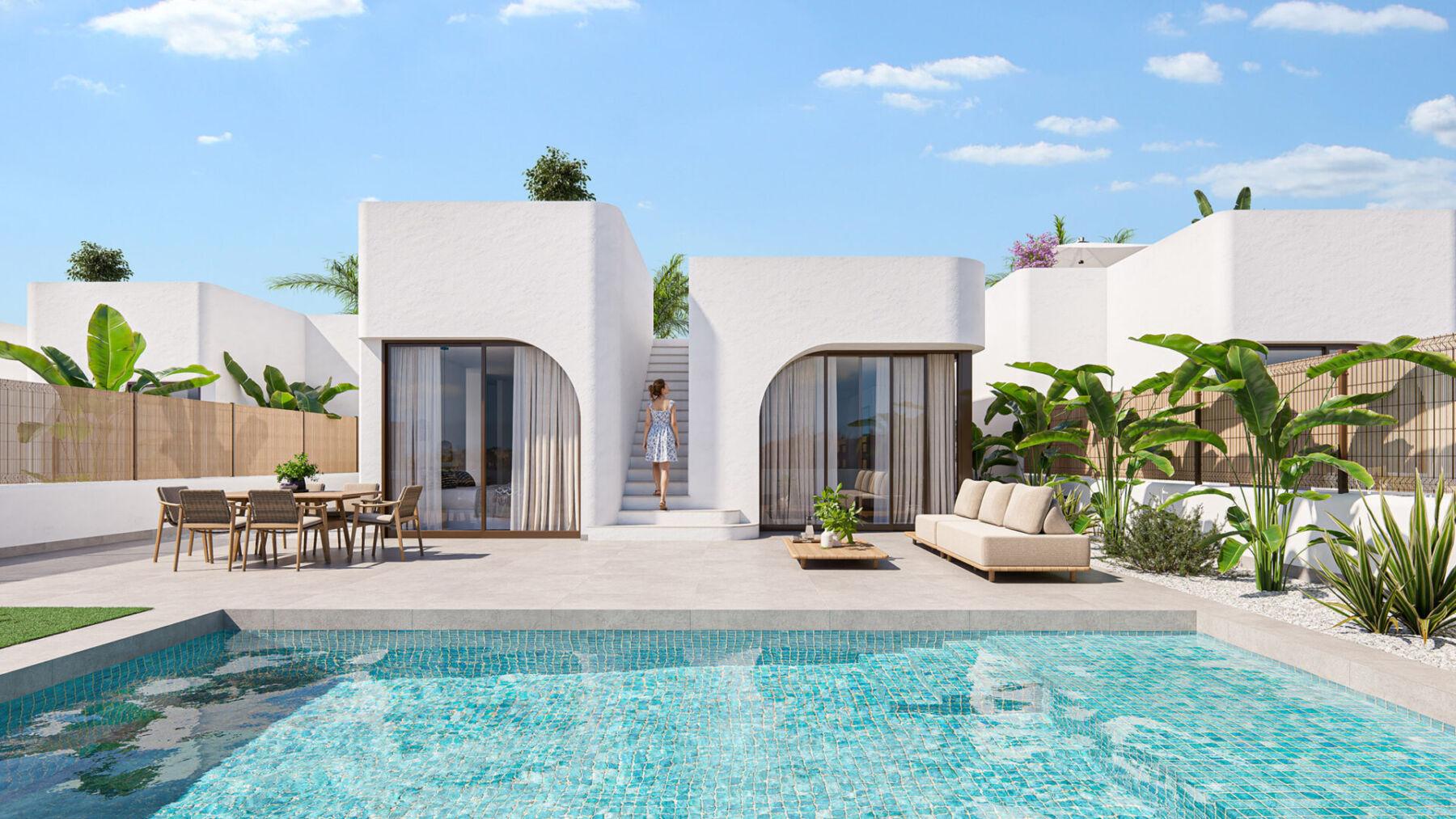141900-Vrijstaande villa’s naast de golfbaan in Los Alcázares