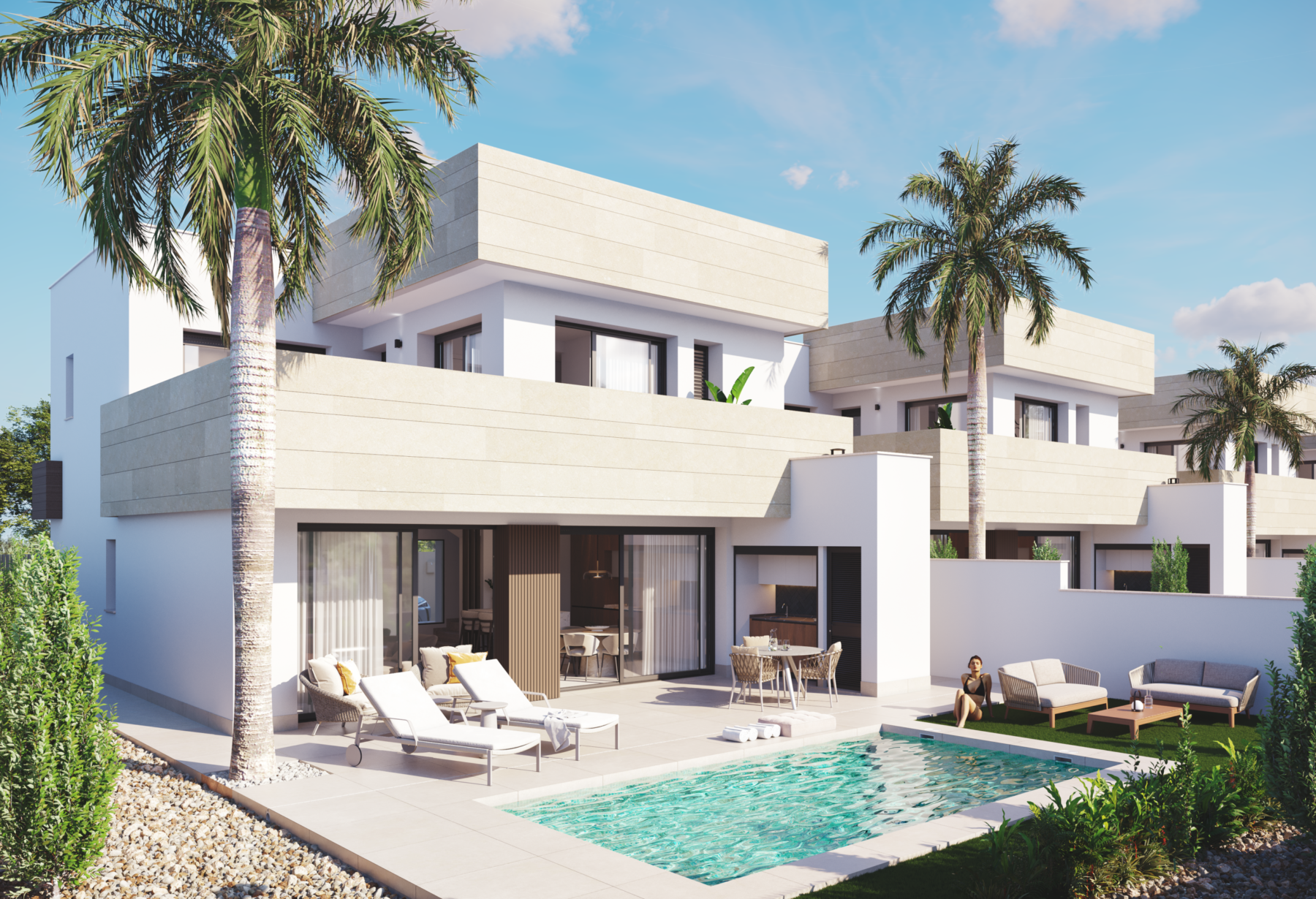 142086-Moderne villa's met privézwembad in Santiago de la Ribera