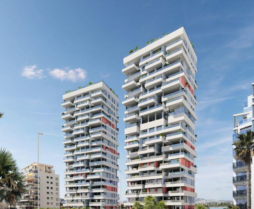 83548-Wspaniałe apartamenty w Calpe z widokiem na morze i słone jezioro.