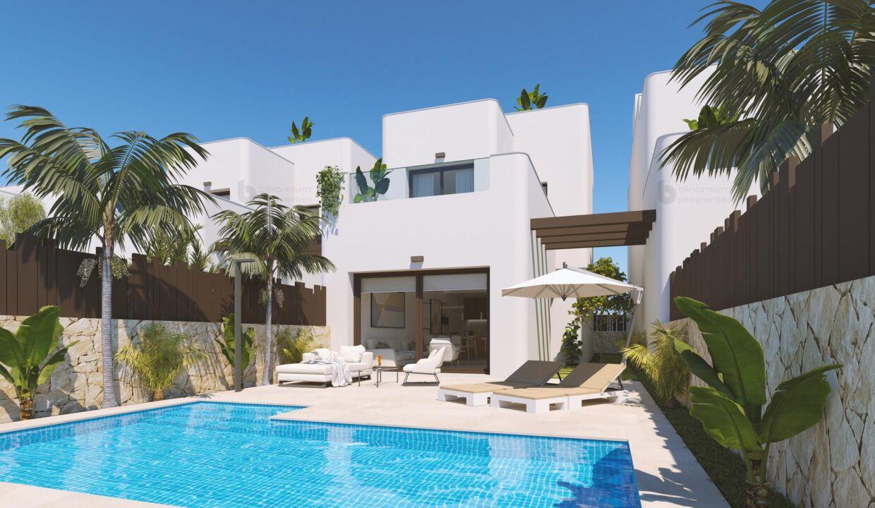 94154-Vrijstaande villa's in Mil Palmeras op 800 meter van het strand